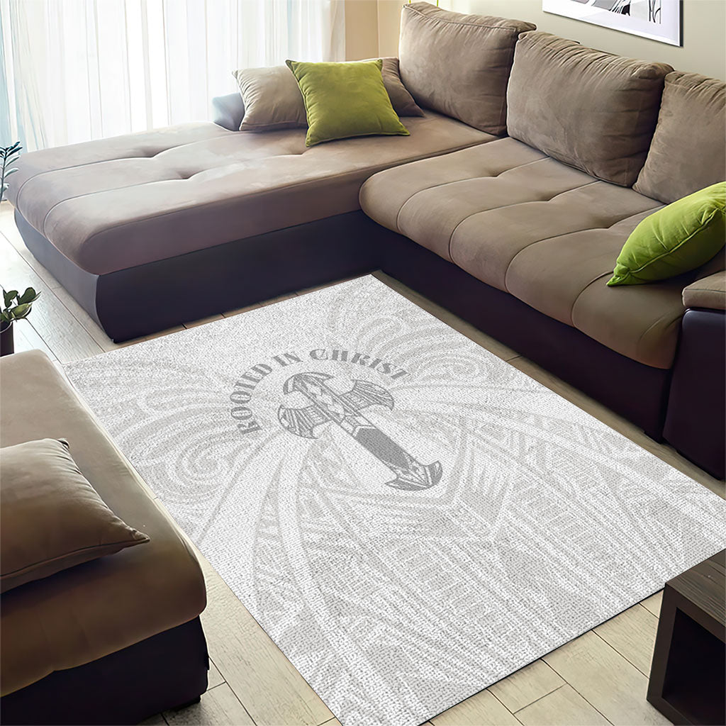 Samoa Christian Area Rug Rooted In Christ Polynesian Cross