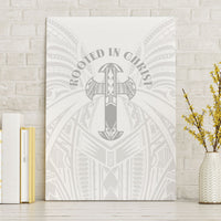 Samoa Christian Canvas Wall Art Rooted In Christ Polynesian Cross