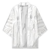 Samoa Christian Kimono Rooted In Christ Polynesian Cross LT05 Unisex White - Polynesian Pride