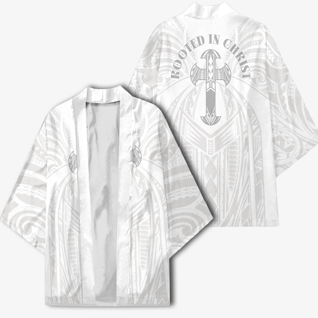 Samoa Christian Kimono Rooted In Christ Polynesian Cross LT05 - Polynesian Pride
