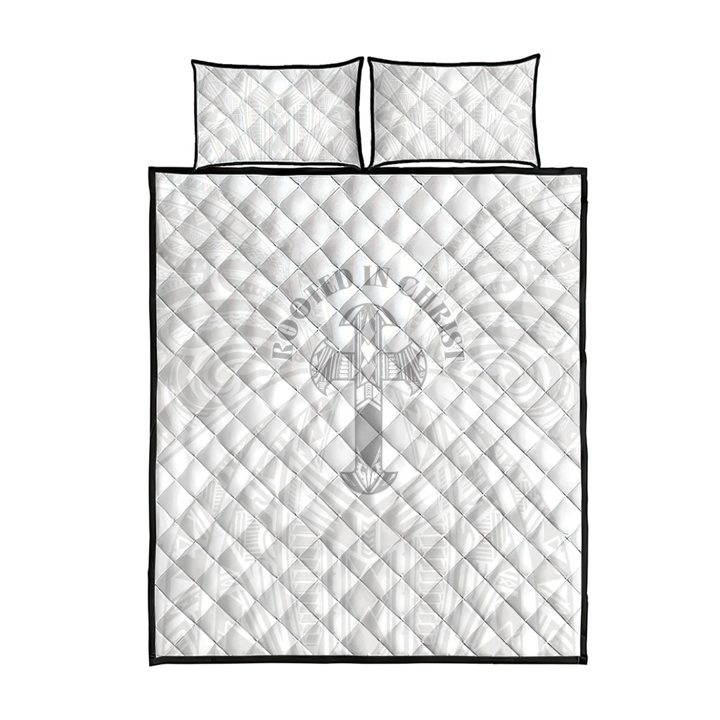 Samoa Christian Quilt Bed Set Rooted In Christ Polynesian Cross