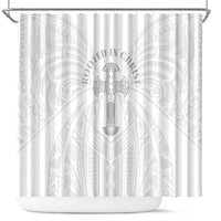 Samoa Christian Shower Curtain Rooted In Christ Polynesian Cross