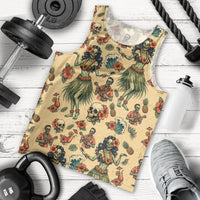 Hawaii Halloween Men Tank Top Spooky Tropical Hula Zombie LT05 - Polynesian Pride