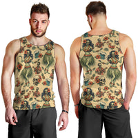 Hawaii Halloween Men Tank Top Spooky Tropical Hula Zombie LT05 - Polynesian Pride
