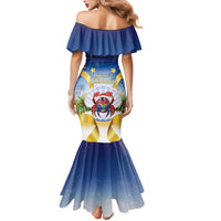 Niue Christmas Family Matching Mermaid Dress and Hawaiian Shirt Seashell Santa Beach Vibes LT05 - Polynesian Pride