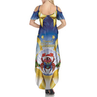 Niue Christmas Family Matching Summer Maxi Dress and Hawaiian Shirt Seashell Santa Beach Vibes LT05 - Polynesian Pride
