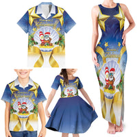 Niue Christmas Family Matching Tank Maxi Dress and Hawaiian Shirt Seashell Santa Beach Vibes LT05 - Polynesian Pride