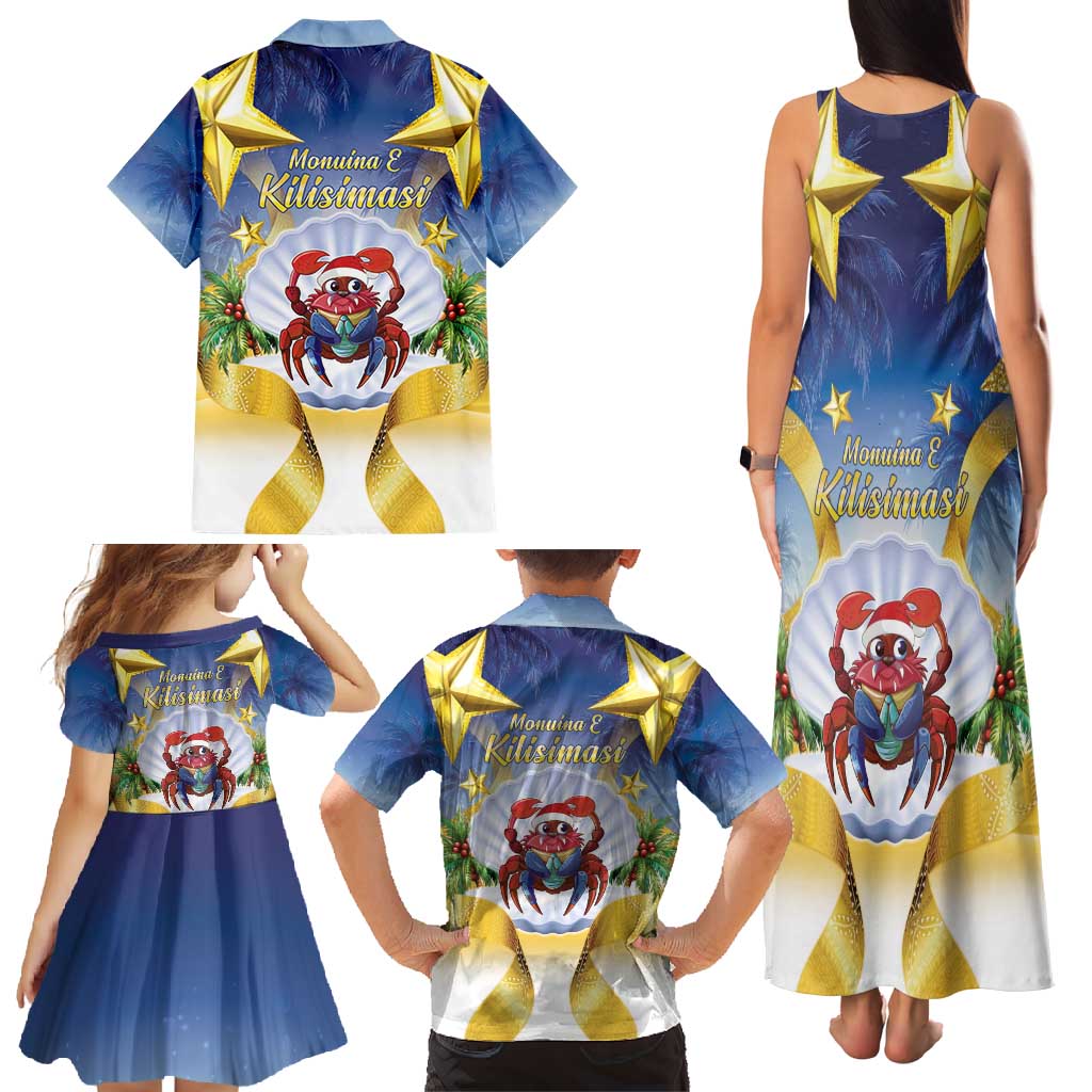 Niue Christmas Family Matching Tank Maxi Dress and Hawaiian Shirt Seashell Santa Beach Vibes LT05 - Polynesian Pride