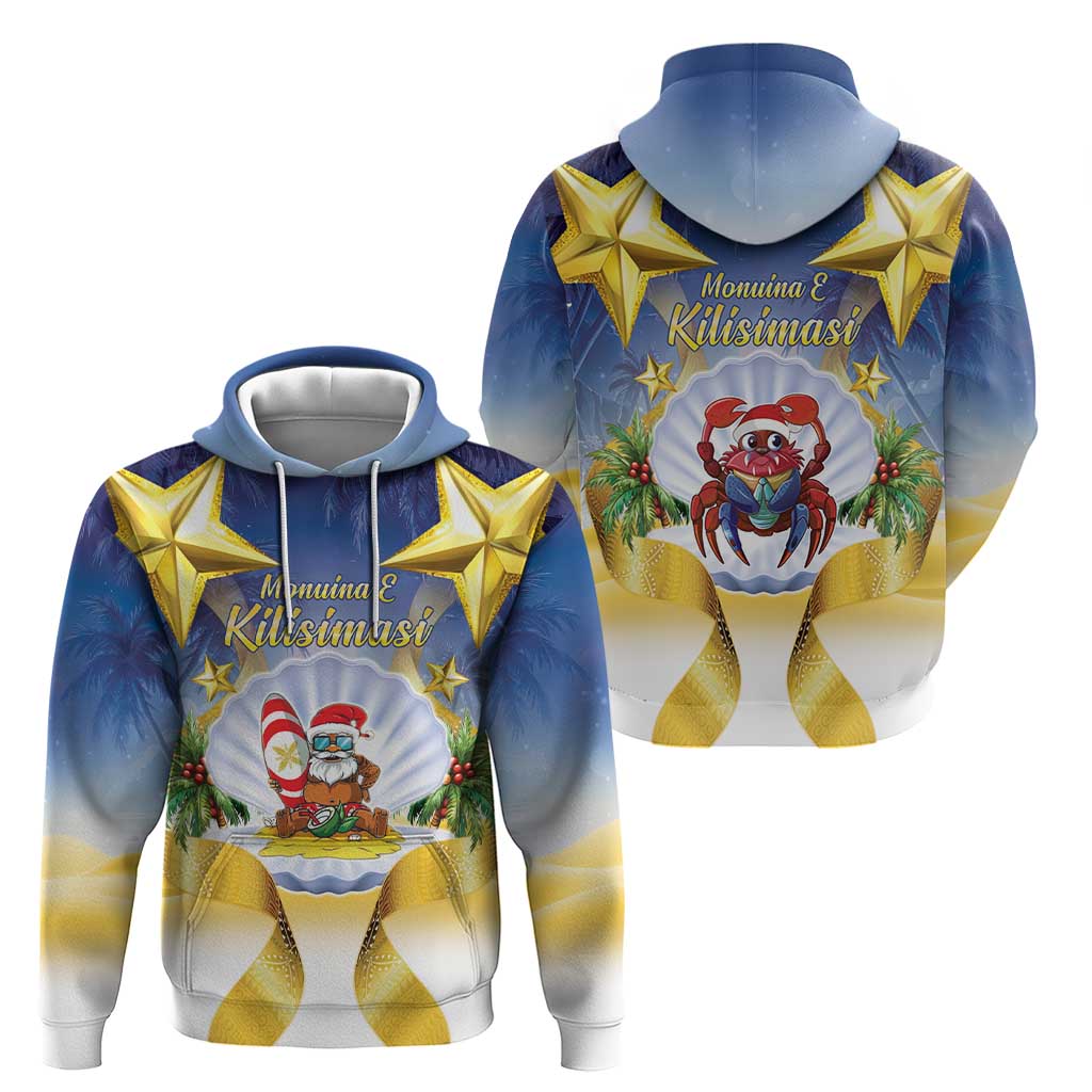 Niue Christmas Hoodie Seashell Santa Beach Vibes LT05 - Polynesian Pride