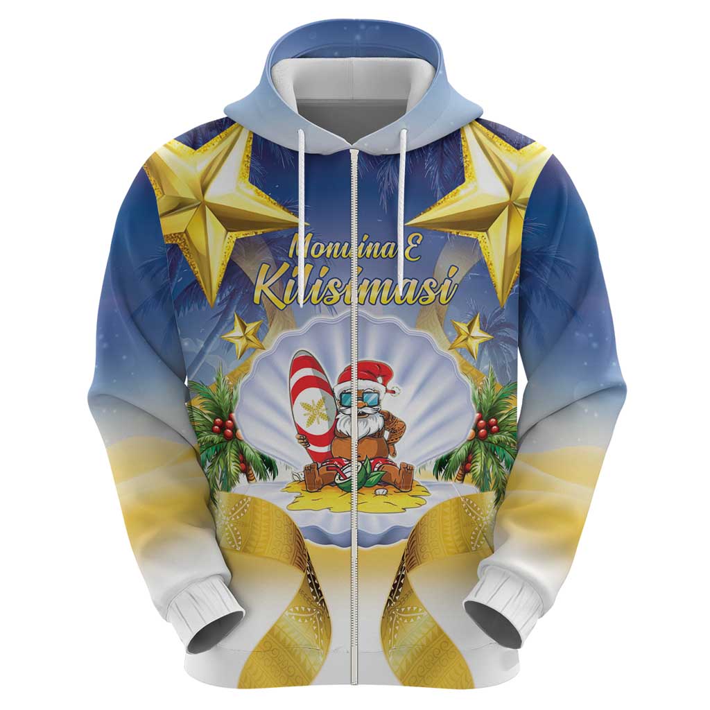 Niue Christmas Hoodie Seashell Santa Beach Vibes LT05 - Polynesian Pride