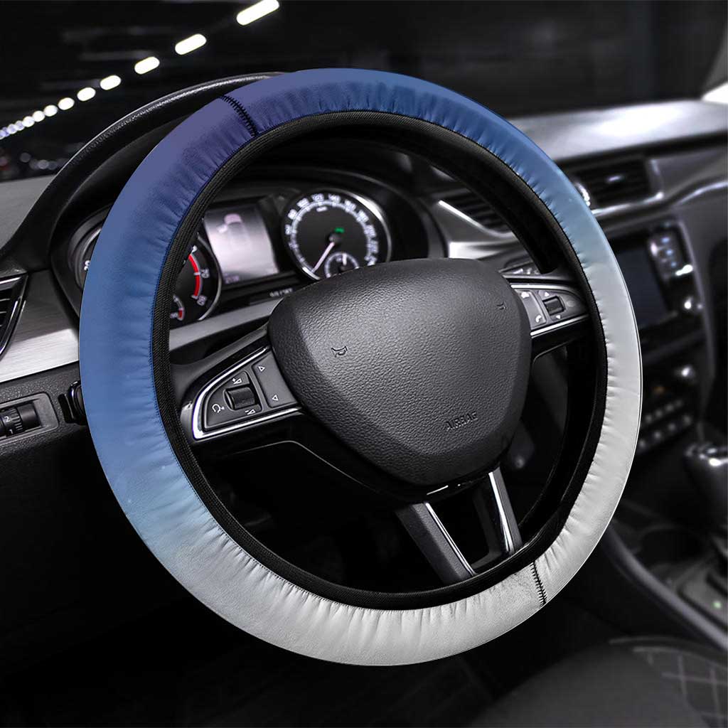 Niue Christmas Steering Wheel Cover Seashell Santa Beach Vibes - Polynesian Pride