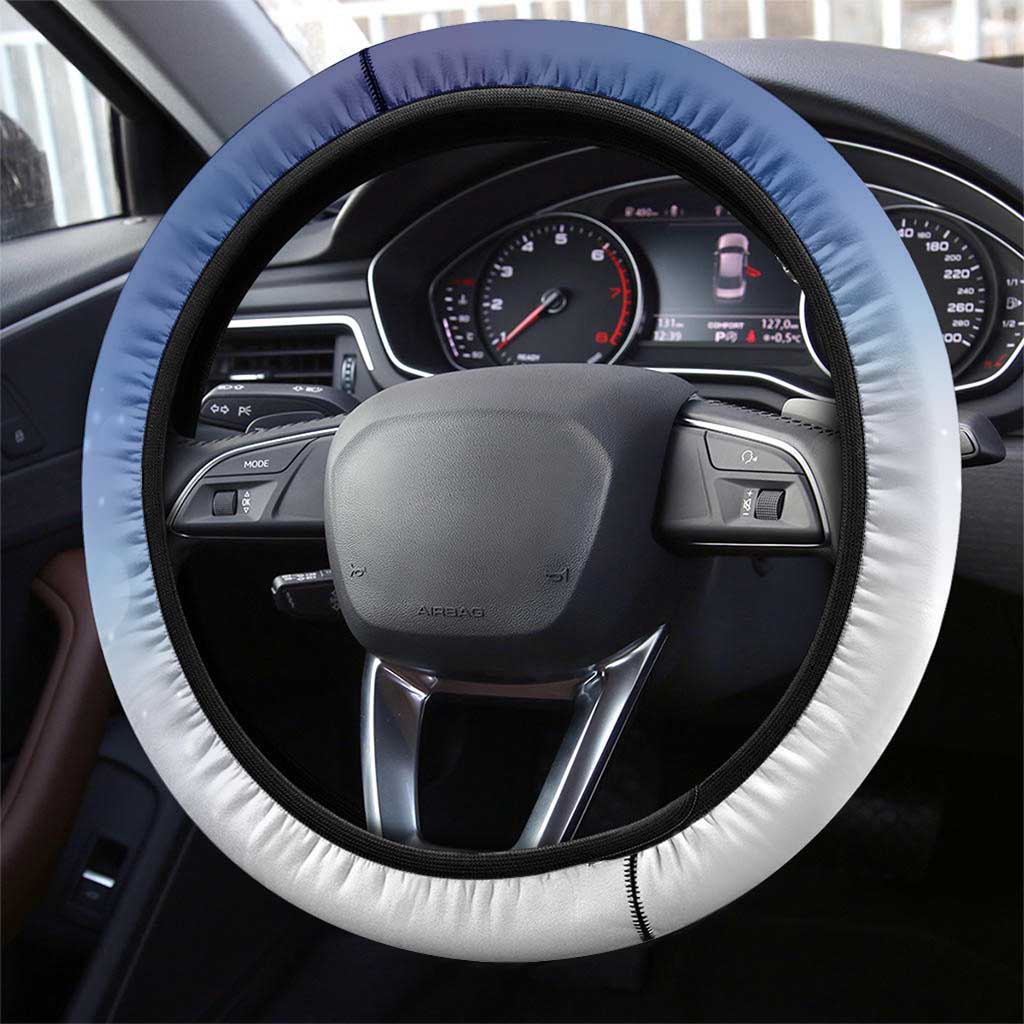 Niue Christmas Steering Wheel Cover Seashell Santa Beach Vibes - Polynesian Pride