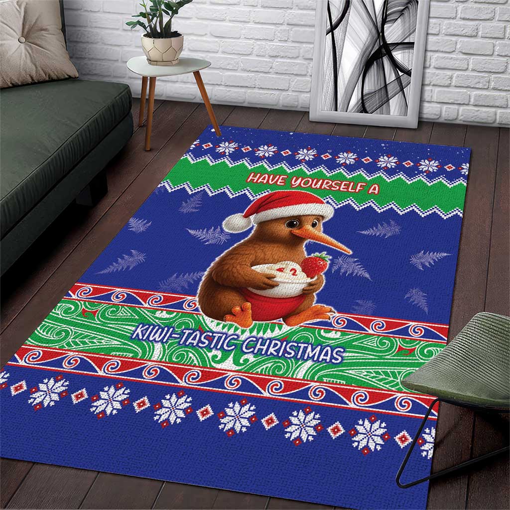 New Zealand Christmas Area Rug Have Yourself A Kiwi-tastic Christmas - Polynesian Pride