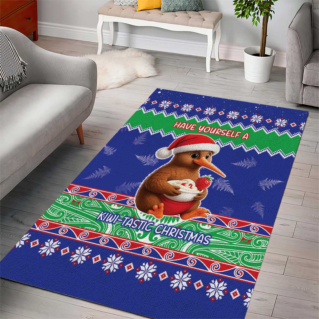 New Zealand Christmas Area Rug Have Yourself A Kiwi-tastic Christmas - Polynesian Pride