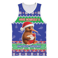 New Zealand Christmas Basketball Jersey Have Yourself A Kiwi-tastic Christmas LT05 Unisex Blue - Polynesian Pride