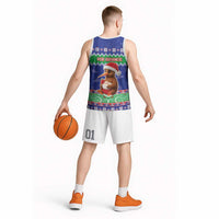New Zealand Christmas Basketball Jersey Have Yourself A Kiwi-tastic Christmas LT05 - Polynesian Pride