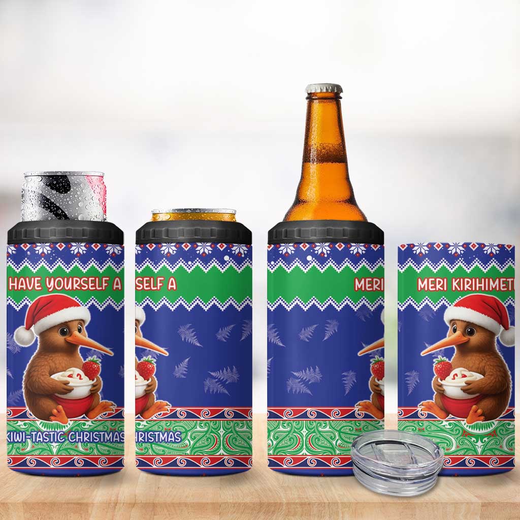 New Zealand Christmas 4 in 1 Can Cooler Tumbler Have Yourself A Kiwi-tastic Christmas LT05 - Polynesian Pride