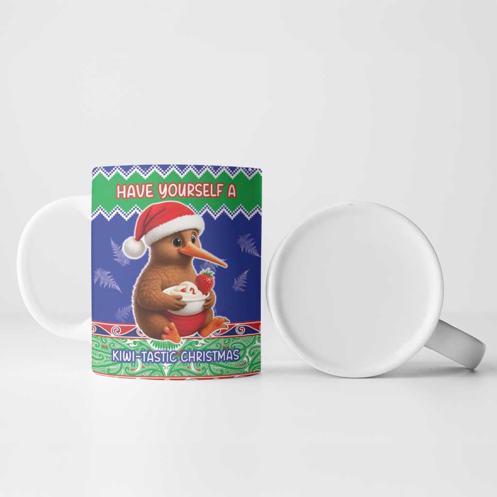 New Zealand Christmas Ceramic Mug Have Yourself A Kiwi-tastic Christmas - Polynesian Pride