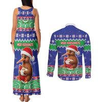 New Zealand Christmas Couples Matching Tank Maxi Dress and Long Sleeve Button Shirt Have Yourself A Kiwi-tastic Christmas LT05 - Polynesian Pride