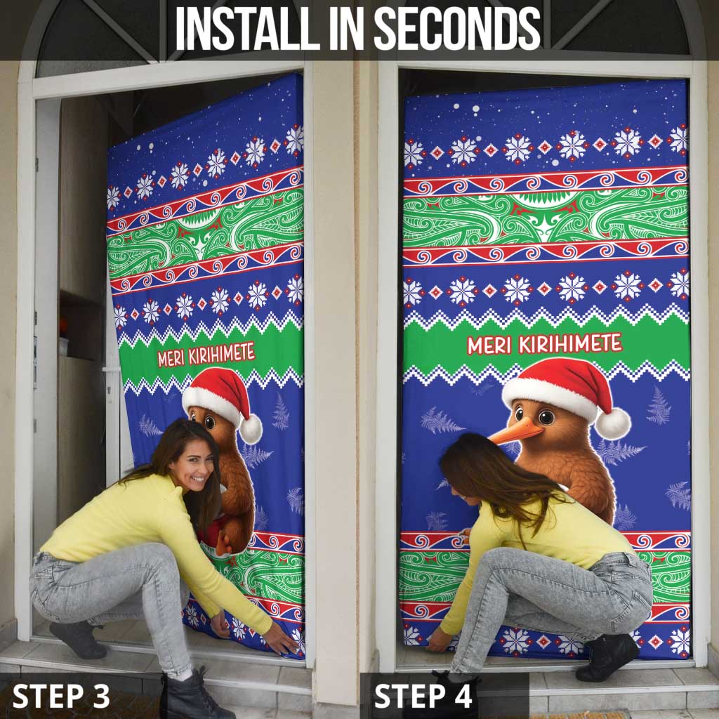 New Zealand Christmas Door Cover Have Yourself A Kiwi-tastic Christmas LT05 - Polynesian Pride