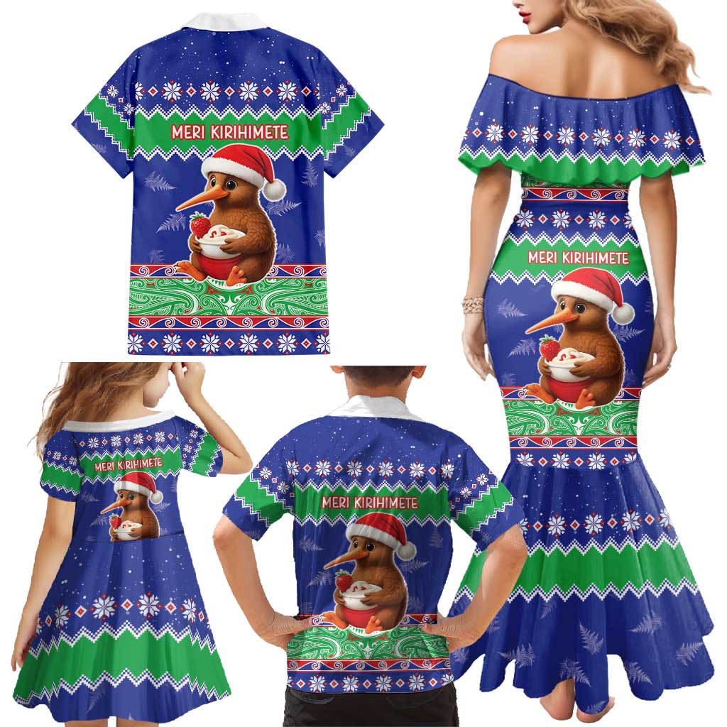 New Zealand Christmas Family Matching Mermaid Dress and Hawaiian Shirt Have Yourself A Kiwi-tastic Christmas LT05 - Polynesian Pride
