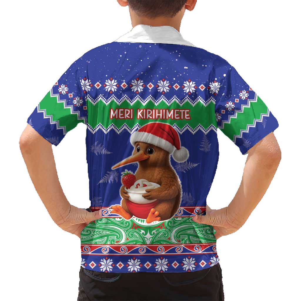 New Zealand Christmas Family Matching Off Shoulder Maxi Dress and Hawaiian Shirt Have Yourself A Kiwi-tastic Christmas LT05 - Polynesian Pride