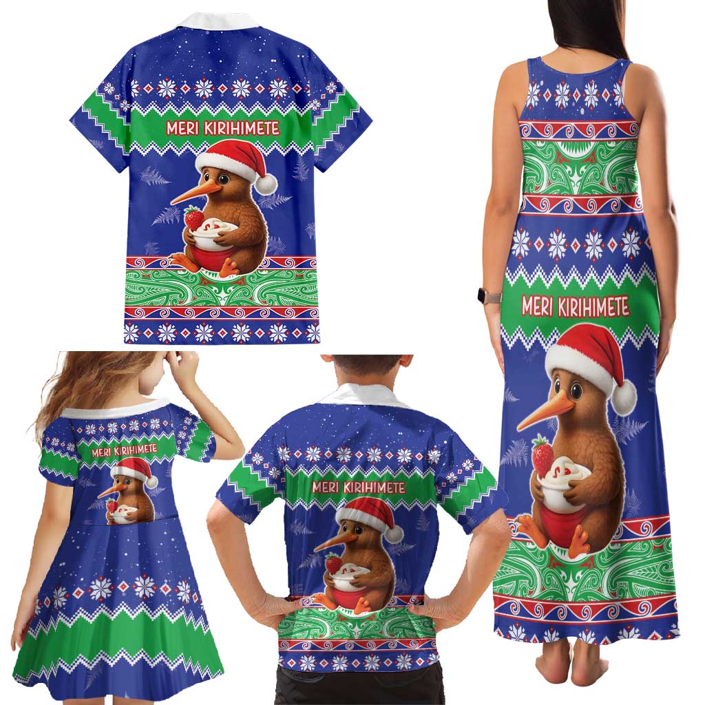 New Zealand Christmas Family Matching Tank Maxi Dress and Hawaiian Shirt Have Yourself A Kiwi-tastic Christmas LT05 - Polynesian Pride