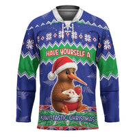 New Zealand Christmas Hockey Jersey Have Yourself A Kiwi-tastic Christmas LT05 Unisex Blue - Polynesian Pride