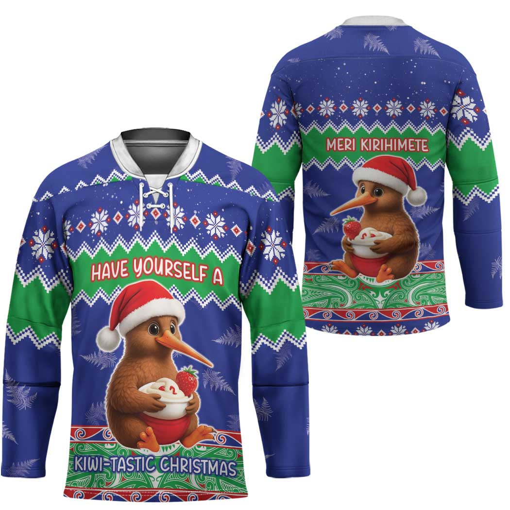 New Zealand Christmas Hockey Jersey Have Yourself A Kiwi-tastic Christmas LT05 - Polynesian Pride