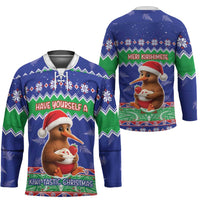 New Zealand Christmas Hockey Jersey Have Yourself A Kiwi-tastic Christmas LT05 - Polynesian Pride