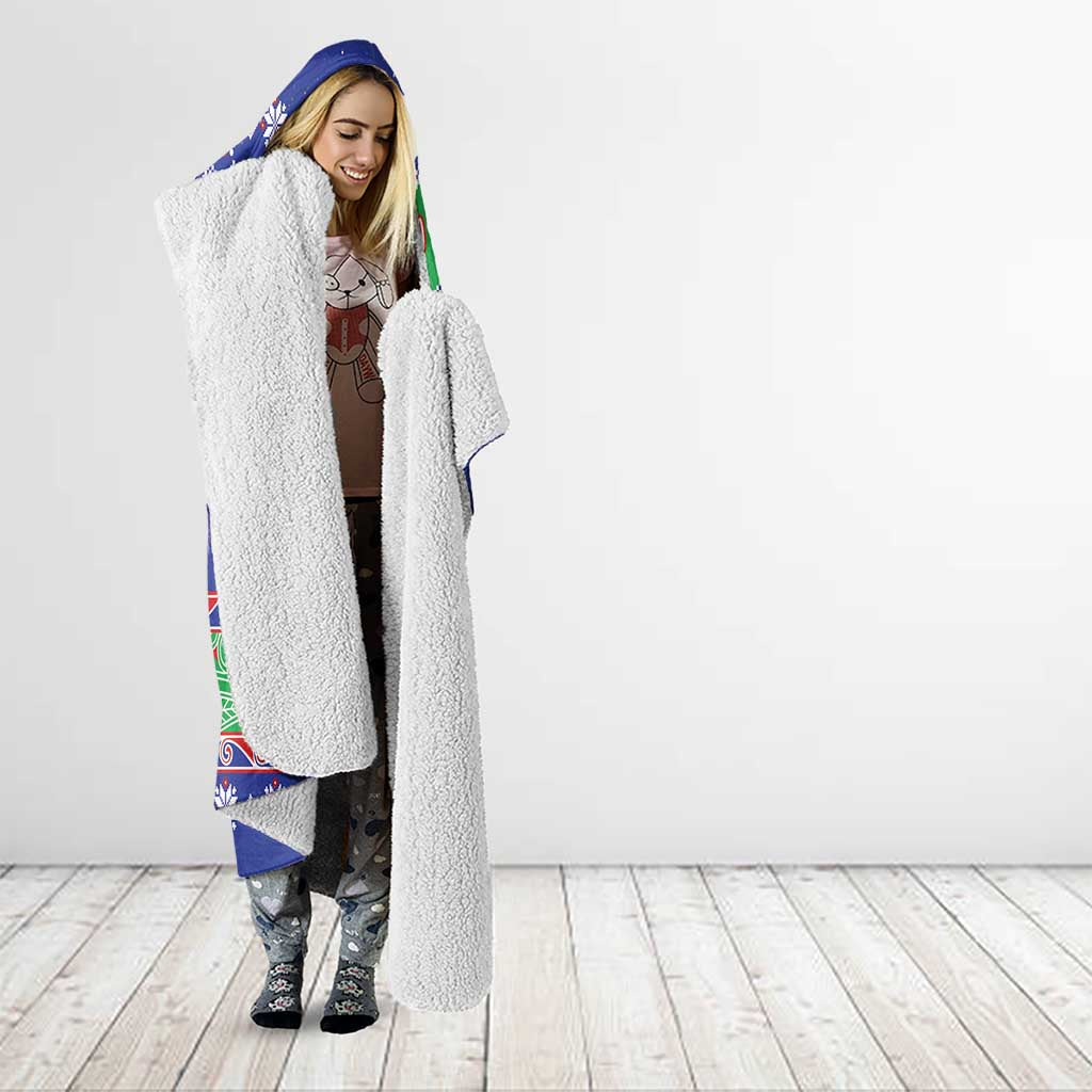 New Zealand Christmas Hooded Blanket Have Yourself A Kiwi-tastic Christmas - Polynesian Pride