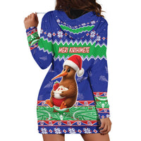 New Zealand Christmas Hoodie Dress Have Yourself A Kiwi-tastic Christmas LT05 - Polynesian Pride