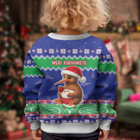 New Zealand Christmas Kid Ugly Christmas Sweater Have Yourself A Kiwi-tastic Christmas LT05 - Polynesian Pride