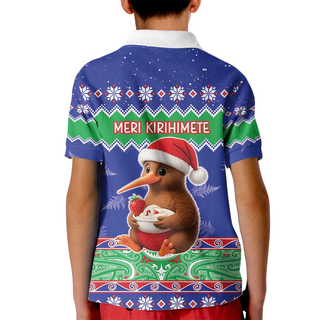 New Zealand Christmas Kid Polo Shirt Have Yourself A Kiwi-tastic Christmas LT05 - Polynesian Pride