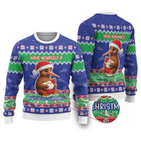 New Zealand Christmas Ugly Christmas Sweater Have Yourself A Kiwi-tastic Christmas LT05 Blue - Polynesian Pride