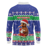 New Zealand Christmas Long Sleeve Polo Shirt Have Yourself A Kiwi-tastic Christmas LT05 - Polynesian Pride