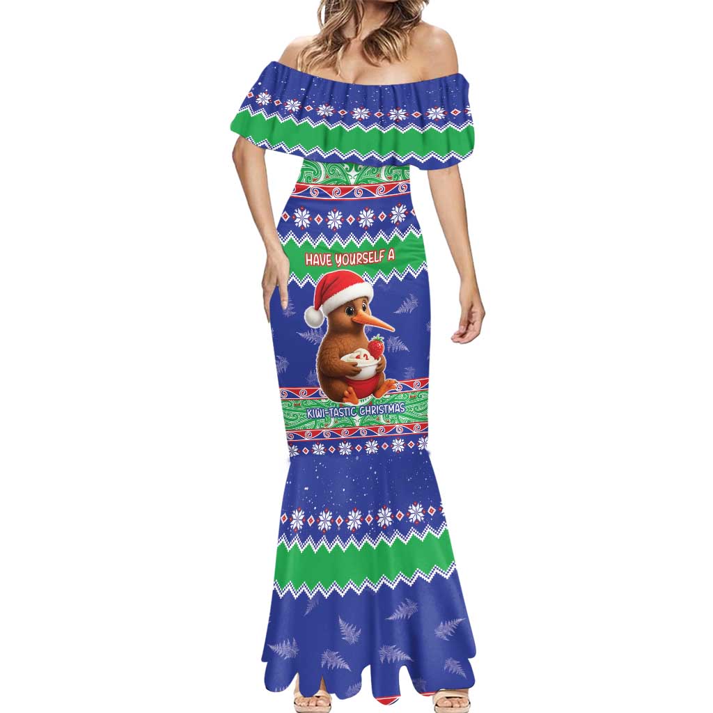 New Zealand Christmas Mermaid Dress Have Yourself A Kiwi-tastic Christmas LT05 - Polynesian Pride