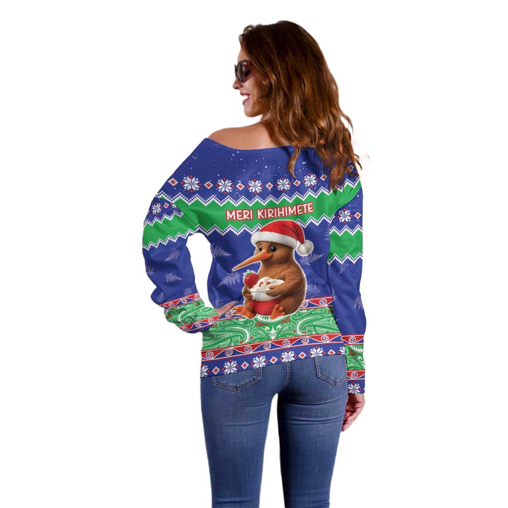 New Zealand Christmas Off Shoulder Sweater Have Yourself A Kiwi-tastic Christmas - Polynesian Pride