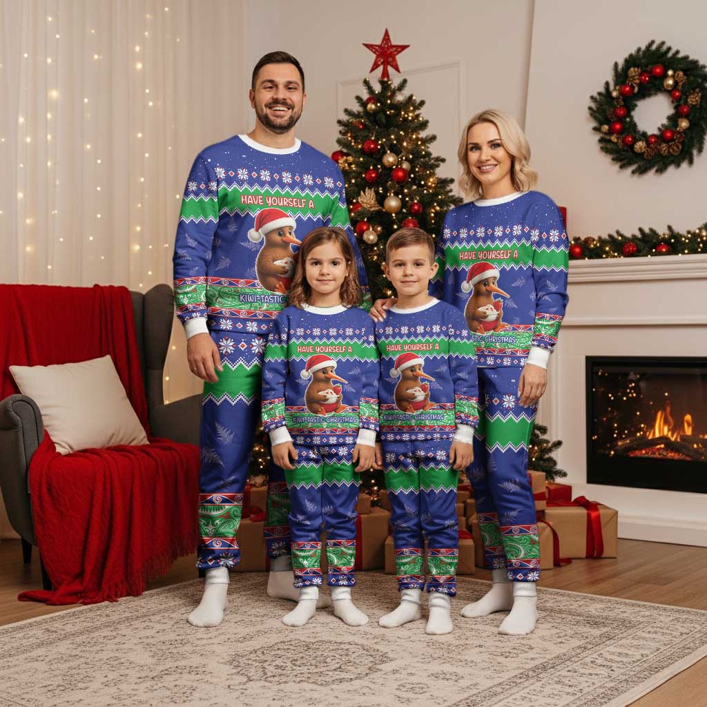 New Zealand Christmas Pajama Set Have Yourself A Kiwi-tastic Christmas - Polynesian Pride