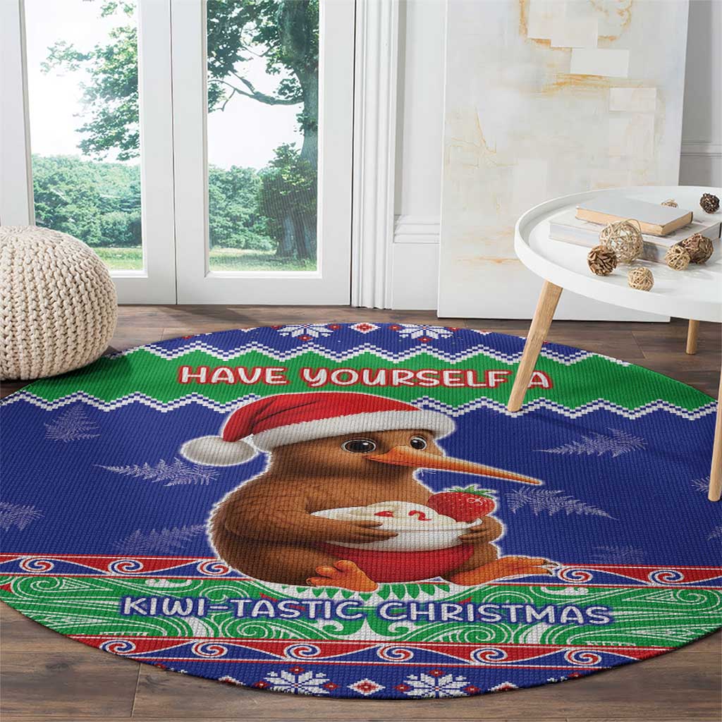 New Zealand Christmas Round Carpet Have Yourself A Kiwi-tastic Christmas - Polynesian Pride
