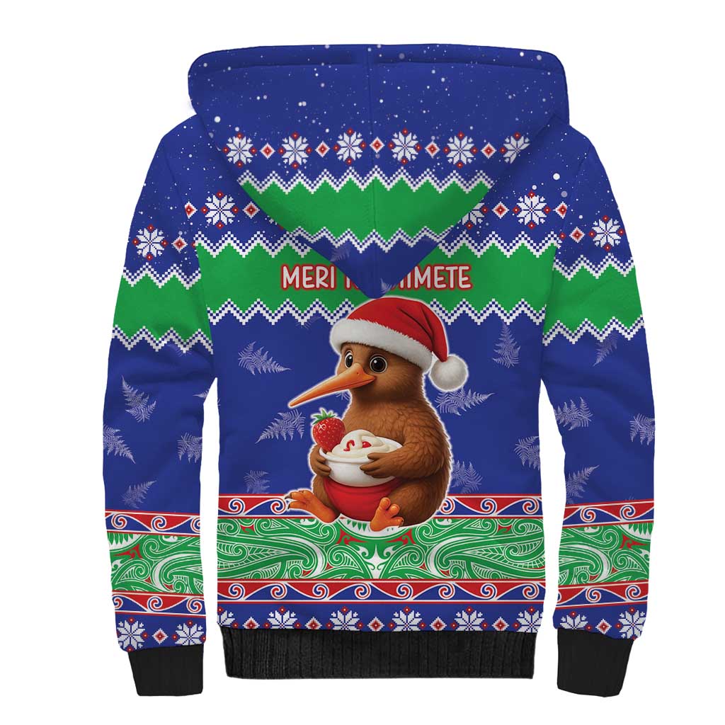 New Zealand Christmas Sherpa Hoodie Have Yourself A Kiwi-tastic Christmas LT05 - Polynesian Pride