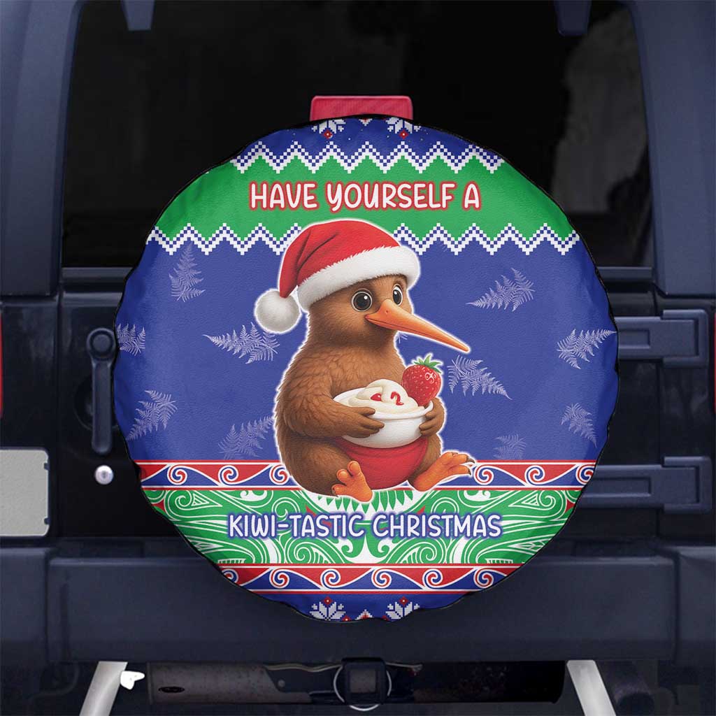 New Zealand Christmas Spare Tire Cover Have Yourself A Kiwi-tastic Christmas LT05 No hole Blue - Polynesian Pride