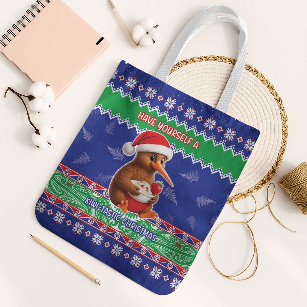 New Zealand Christmas Tote Bag Have Yourself A Kiwi-tastic Christmas - Polynesian Pride