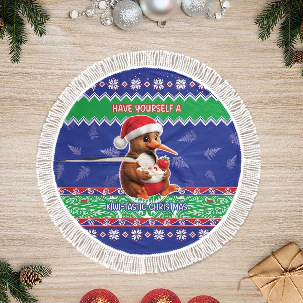 New Zealand Christmas Tree Skirt Have Yourself A Kiwi-tastic Christmas - Polynesian Pride
