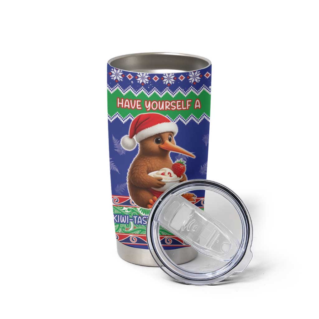New Zealand Christmas Tumbler Cup Have Yourself A Kiwi-tastic Christmas LT05 - Polynesian Pride