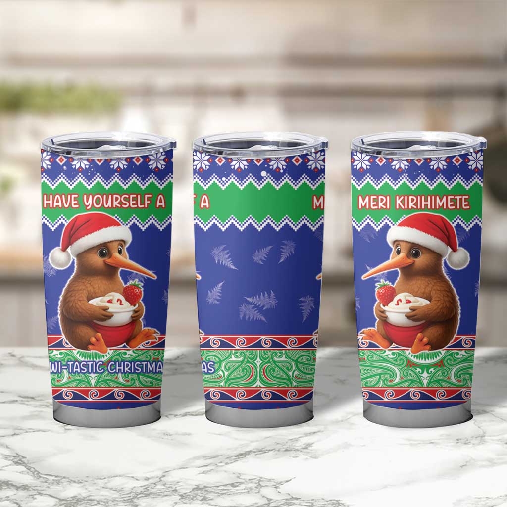 New Zealand Christmas Tumbler Cup Have Yourself A Kiwi-tastic Christmas LT05 - Polynesian Pride