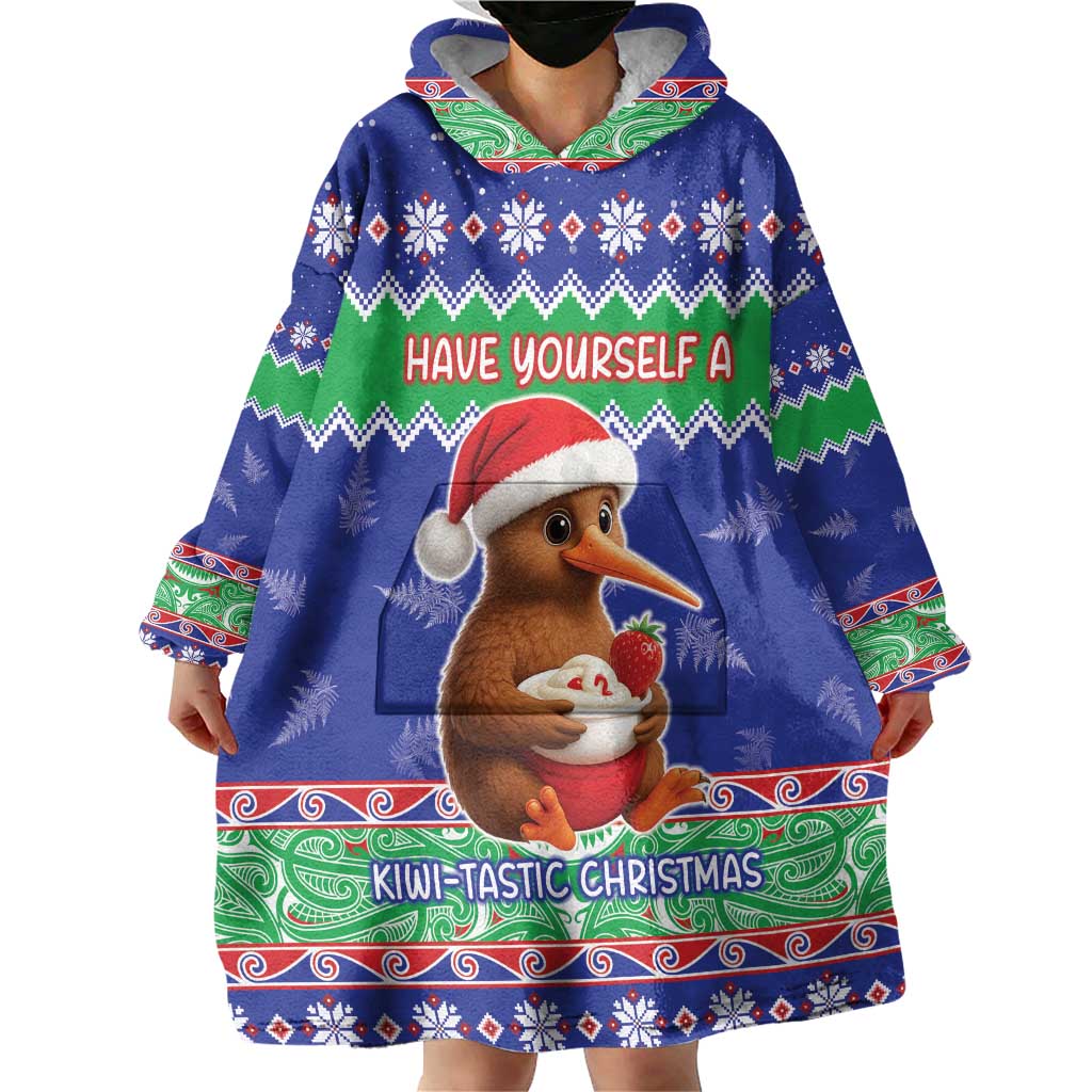New Zealand Christmas Wearable Blanket Hoodie Have Yourself A Kiwi-tastic Christmas LT05 - Polynesian Pride