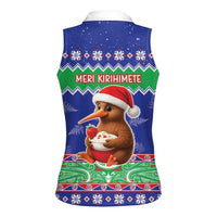 New Zealand Christmas Women Sleeveless Polo Shirt Have Yourself A Kiwi-tastic Christmas LT05 - Polynesian Pride