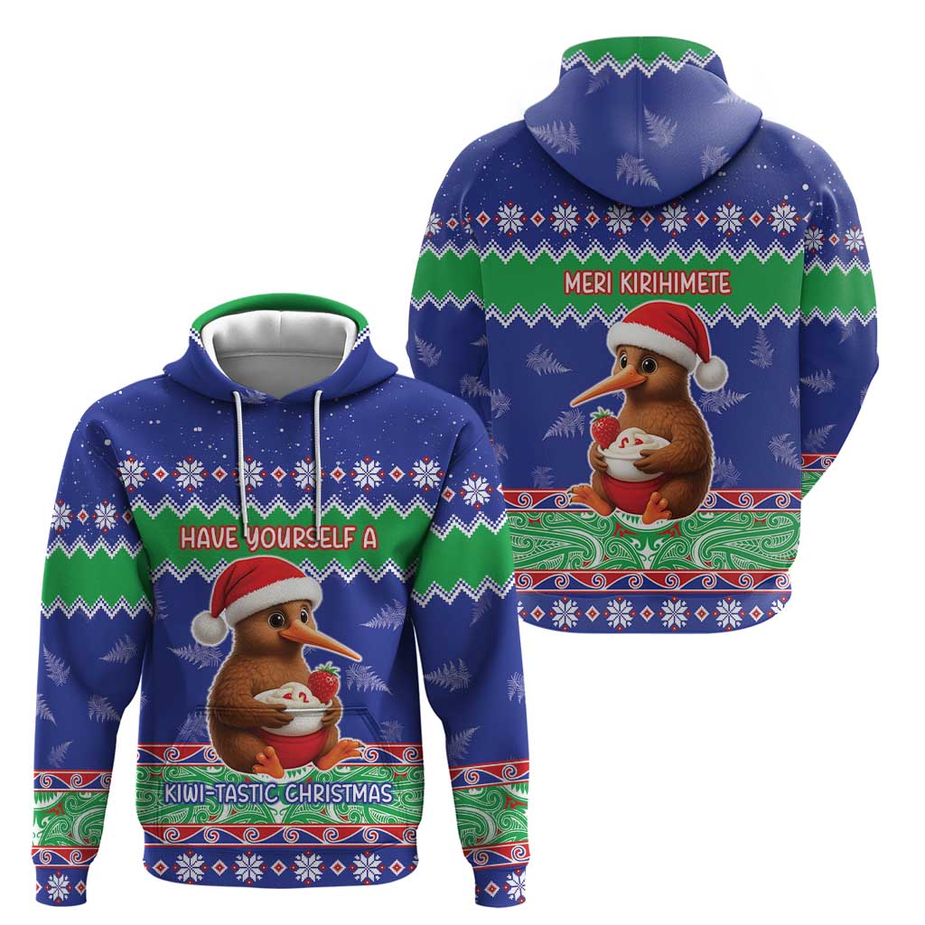 New Zealand Christmas Zip Hoodie Have Yourself A Kiwi-tastic Christmas LT05 - Polynesian Pride