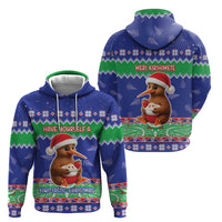 New Zealand Christmas Zip Hoodie Have Yourself A Kiwi-tastic Christmas LT05 - Polynesian Pride